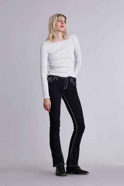 Laran Bootcut Jeans in Black