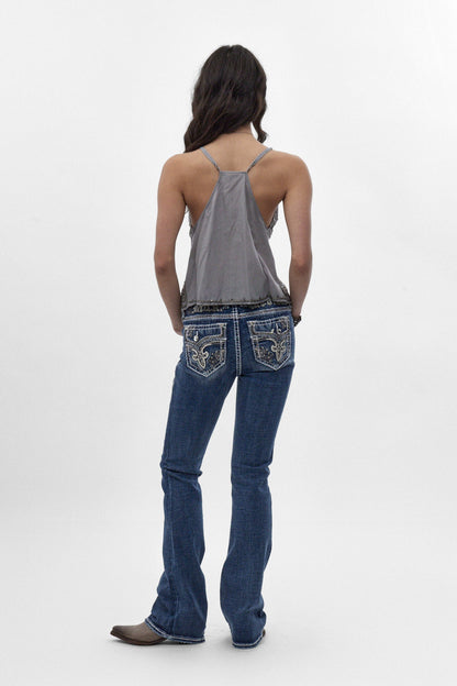 Sia Bootcut Jeans in Medium Blue