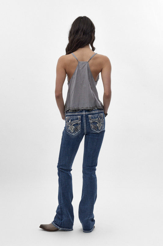 Sia Bootcut Jeans in Medium Blue