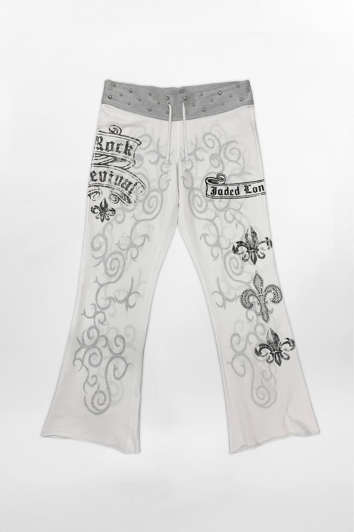 Rock Revival by Jaded London Graphic Studded Joggers