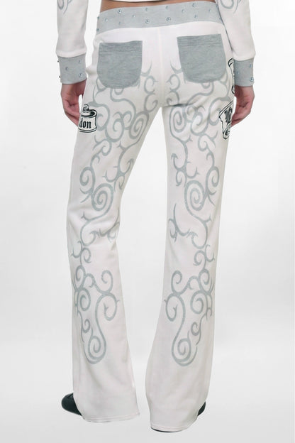 Rock Revival by Jaded London Graphic Studded Joggers