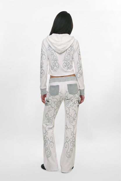 Rock Revival by Jaded London Graphic Studded Joggers