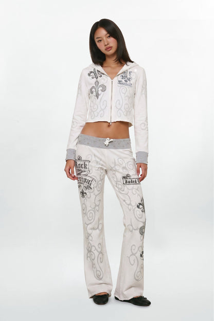 Rock Revival by Jaded London Graphic Studded Hoodie