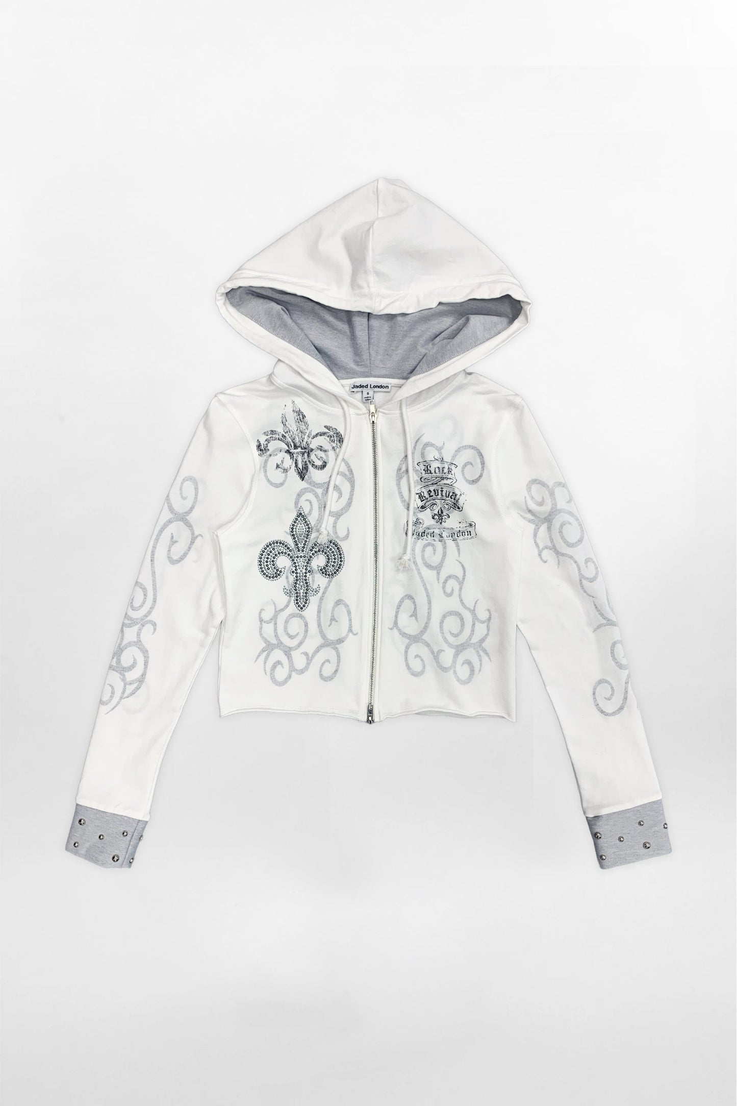 Rock Revival by Jaded London Graphic Studded Hoodie