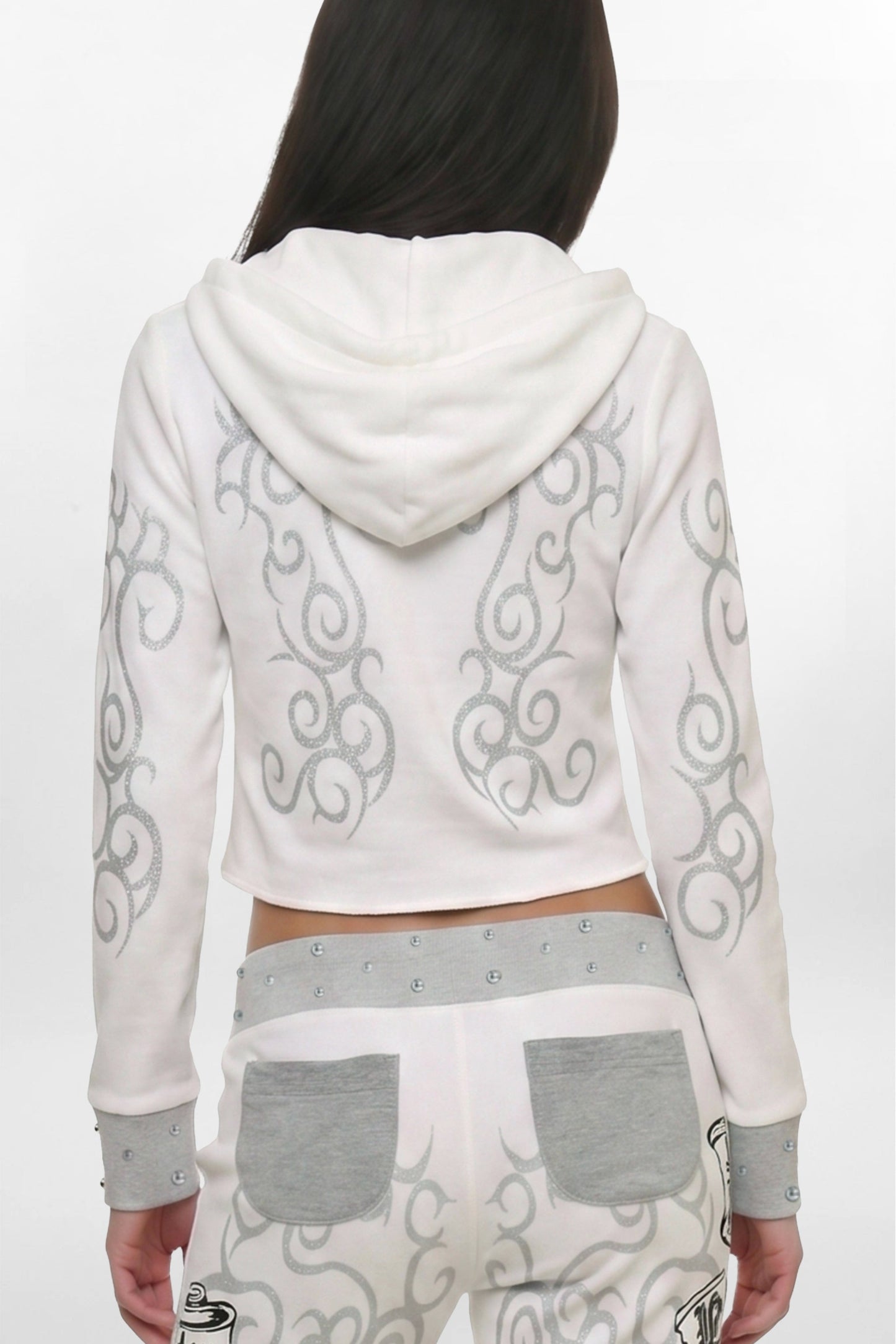Rock Revival by Jaded London Graphic Studded Hoodie