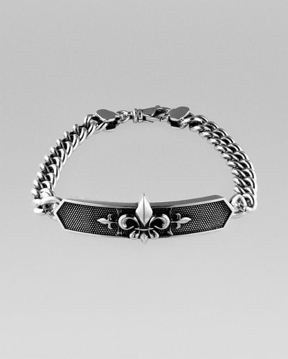 Fleur De Lis ID Bracelet