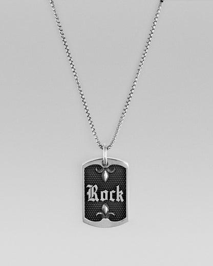 The Rock Dog Tag Necklace