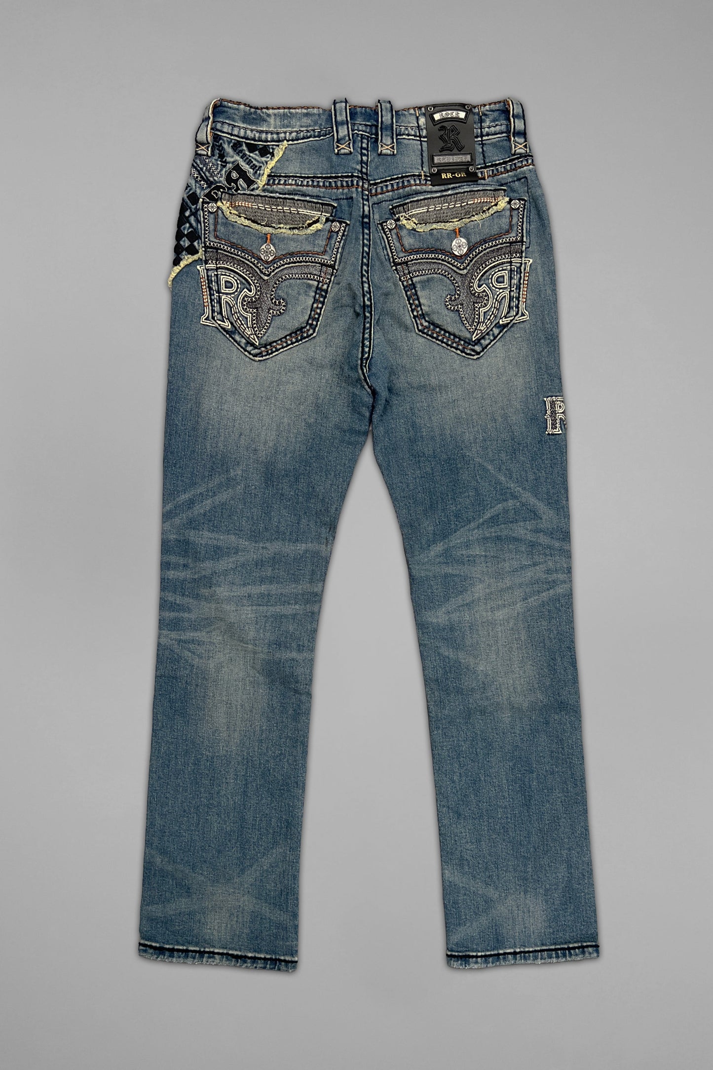 Vinton Straight Jeans in Medium Blue - GR Collection