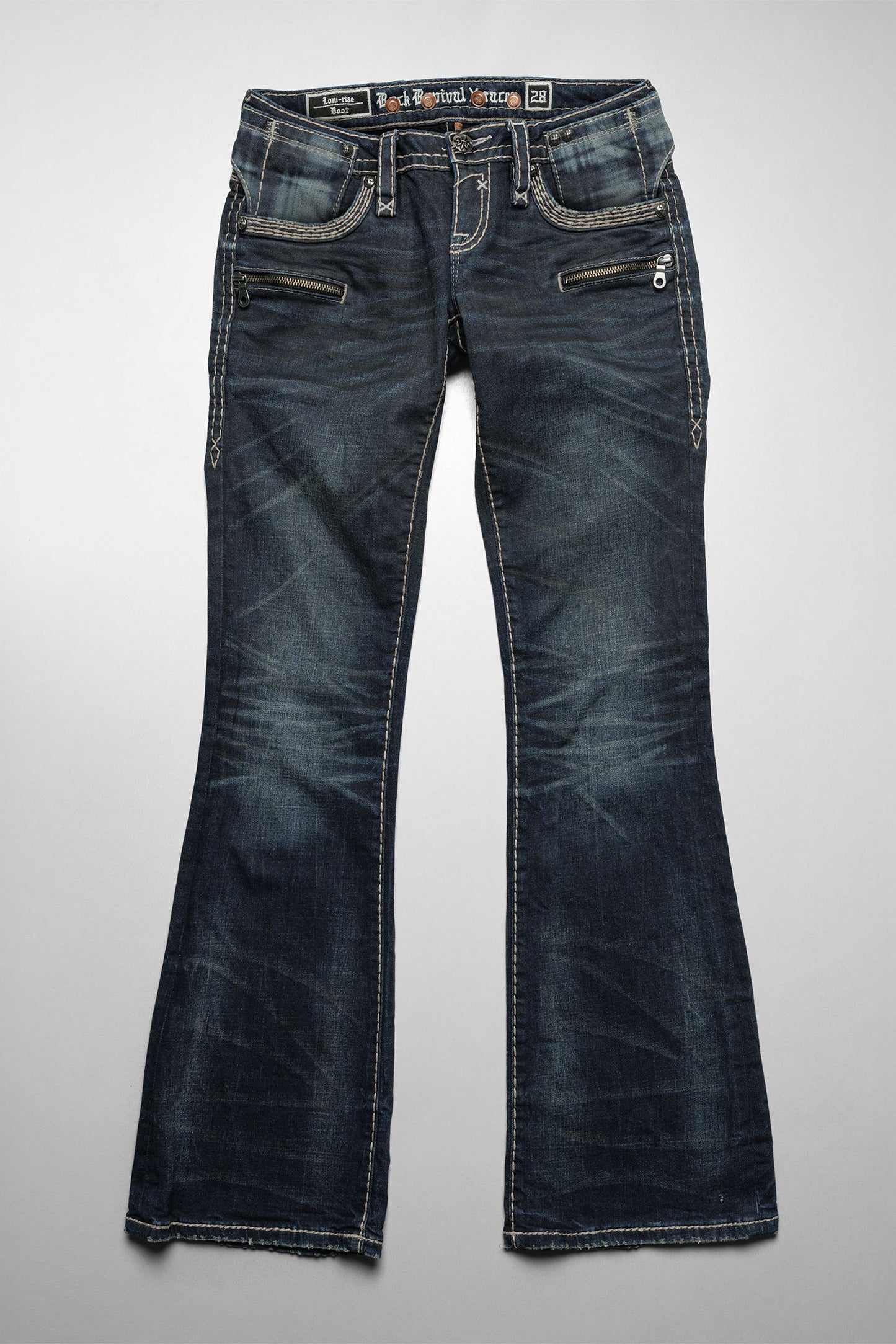 Racer X Rock Revival® Women's Coated Bootcut Denim