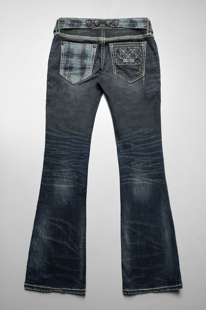 Racer X Rock Revival® Women's Coated Bootcut Denim