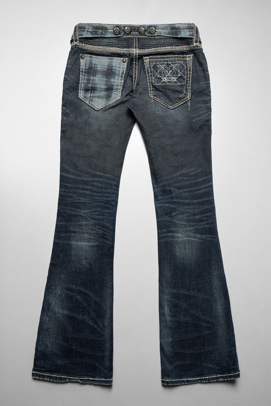 Racer X Rock Revival® Women's Coated Bootcut Denim