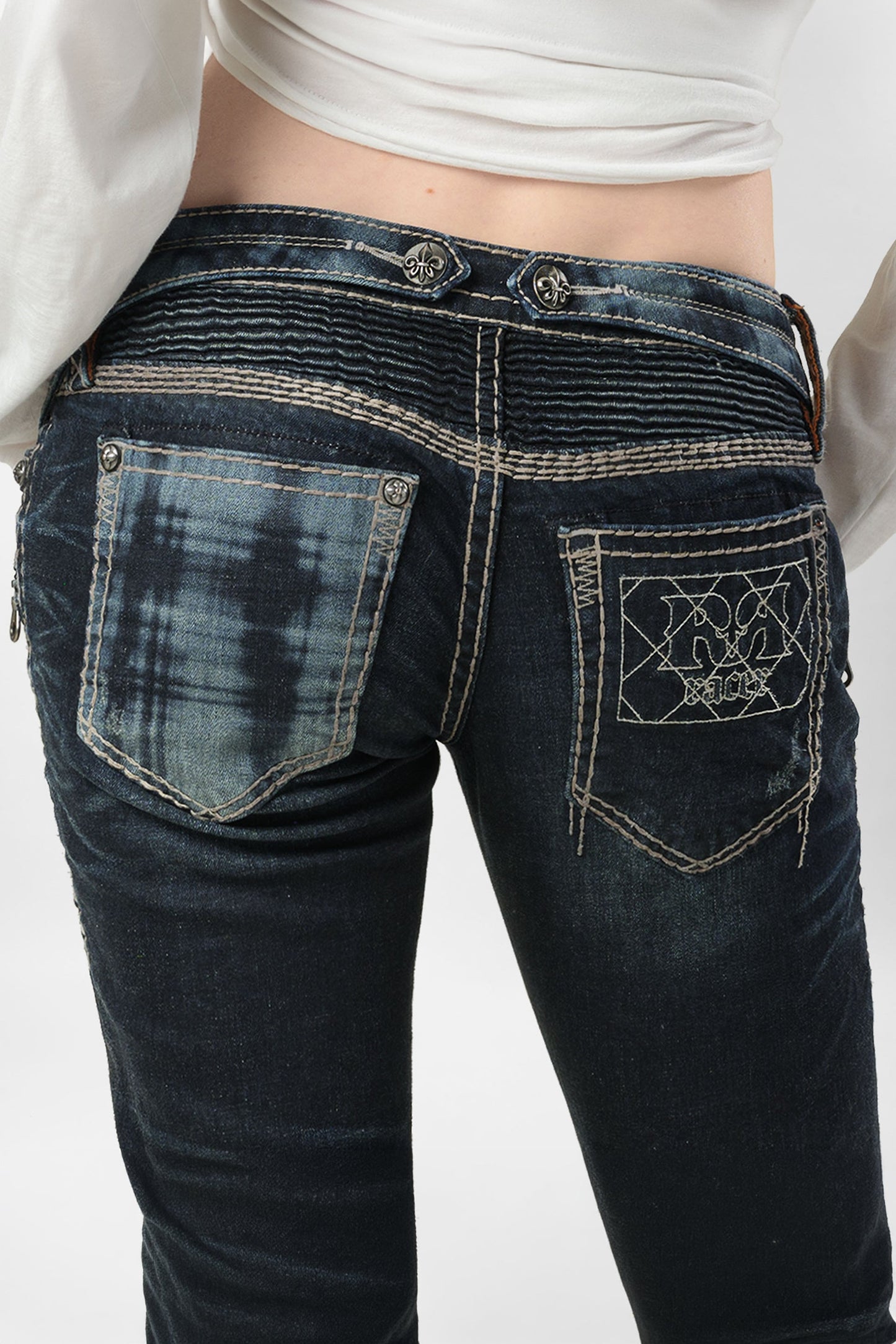 Racer X Rock Revival® Women's Coated Bootcut Denim