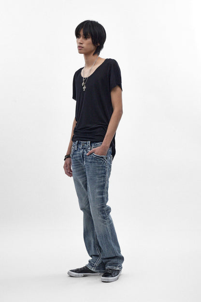 Xander Bootcut Jeans in Medium Blue