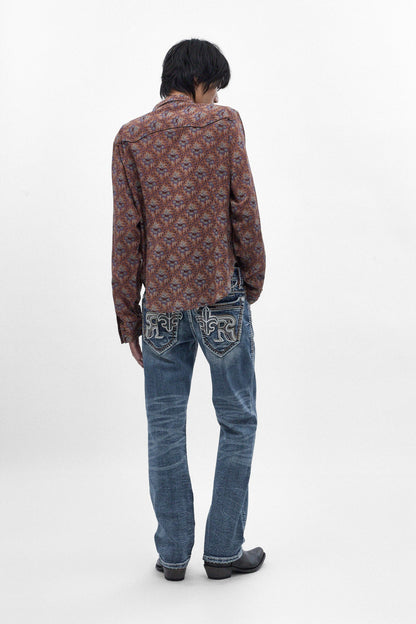 Zayn Bootcut Jeans in Medium Blue