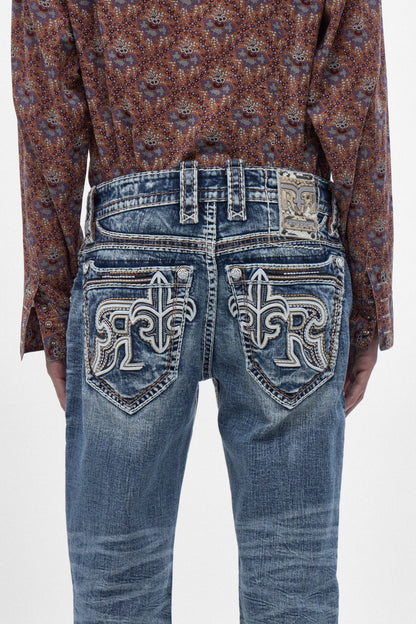 Zayn Bootcut Jeans in Medium Blue
