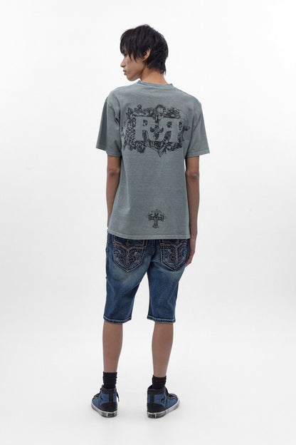 Rock Revival Relic Tee in Gray