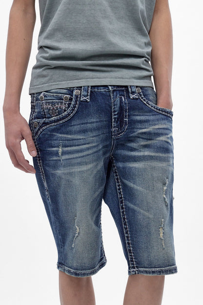 Zinfandel Denim Shorts in Medium Blue